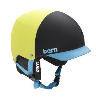 Bern Baker EPS Hatstyle Matte Helmet with Black Knit (Yellow, Medium/Large) : Skate And Skateboarding Helmets : Sports & Outdoors