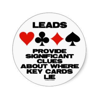 Leads Provide Significant Clues About Key Cards Sticker