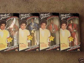 Michael Jackson Superstar of the 80's Doll Set ALL 4 Dolls   Thriller   Music Awards   Grammys   Beat it Outfits.: Toys & Games