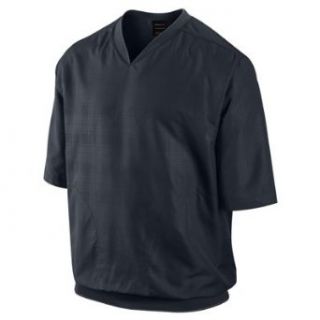 Nike Golf Men's Classic Short Sleeve Wind Top, Dark Obsidian/Anthracite, Small : Golf Shirts : Clothing