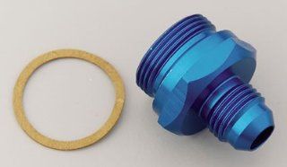 Earl's 991945 Blue Anodized Aluminum  6AN Male To 12mm by 1.25 Male Thread Carburetor/ Fuel Pump Adapter: Automotive