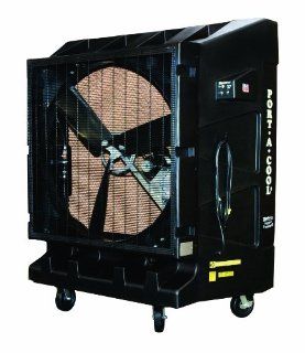 Port A Cool PAC2K482S 48 Inch Portable Evaporative Cooling Unit, 20000 CFM, 4000 Square Foot Cooling Capacity, 2 Speed, Black: Home Improvement