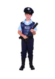 Law Enforcer Police Kids Costume: Childrens Costumes: Clothing