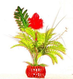 Red Da La Flower Spike Lotus Flowers of Cotton Fiber (Thai Handmade)  Other Products  