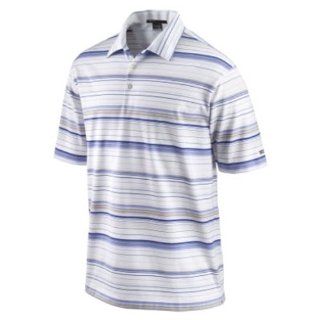 Nike TW Dri FIT Multistripe Men's Golf Polo Shirt, White/Persian Violet/Light Thistle, Large: Sports & Outdoors