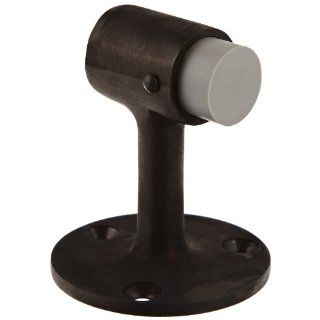 Rockwood 470.10B Bronze Door Stop, #12 x 1 1/4" FH WS Fastener with Plastic Anchor, 2 1/2" Base Diameter x 3" Height, Satin Oxidized Oil Rubbed Finish: Industrial & Scientific