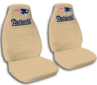 2 Tan New England seat covers for a 2007 to 2012 Chevrolet Silverado. Side airbag friendly.: Automotive