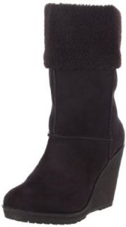Sbicca Women's Coolidge Wedge Boot, Black, 7.5 B US: Shoes