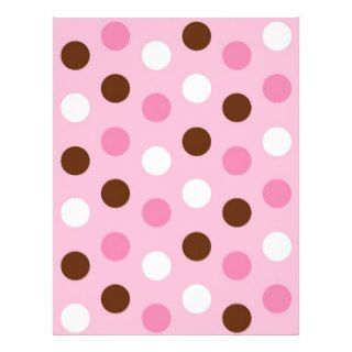Polka Dot Pink White Baby Scrapbook Paper Letterhead Template