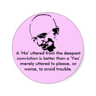 Customizable Mohandas Gandhi Quote Stickers