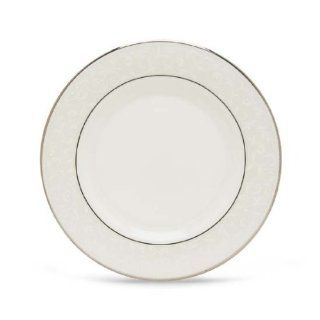 Lenox Opal Innocence Platinum Banded Bone China Salad Plate: Lenox Platinium Opal Innocence China Salad Plate: Kitchen & Dining