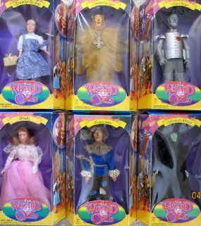 The Wizard of Oz DOLL SET of 6 DOLLS w Dorothy & Toto, Glinda, Wicked Witch, Scarecrow, Cowardly Lion & Tin Man Dolls (1994 Sky Kids Inc): Toys & Games