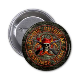 Zombie Response Team Pinback Buttons