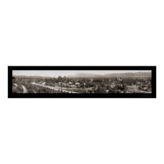 Redlands CA Panoramic Photo 1908 Posters
