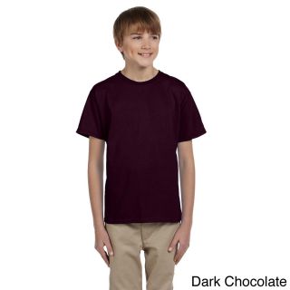 Gildan Gildan Youth Ultra Cotton 6 ounce T shirt Brown Size XS (4 6)