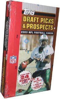 2003 Topps Draft Picks And Prospects Football HOBBY Box   24P5C: Toys & Games