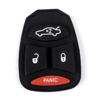 4/3+PANIC KEYLESS REMOTE KEY BUTTON PAD REPLACEMENT FOR DODGE JEEP 2007 2009 Chrysler Aspen, 2005 2007 Chrysler 300 FOB  Vehicle Keyless Entry 