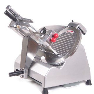 Generic Durable Vegetable Meat Slicer 270w Electric Food Slicer Deli Meat Cutter 12" Blade Semi Automatic Free Warranty   Cheese Slicers Electric