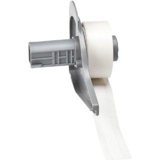 Brady M71C 318 498 0.318" Width x 30' Height White Color B 498 Repositionable Vinyl Cloth Label With Semi Gloss Finish For BMP71 Label Printer: Industrial & Scientific