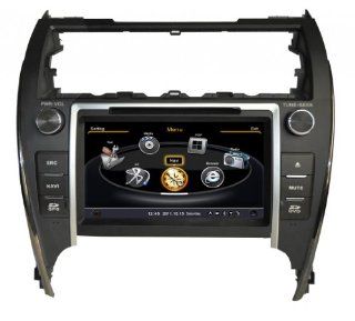 SDB Car DVD Player With GPS Navigation(free Map) For Toyota Camry 2012 USA Version 8 inch HD Screen Audio Video Stereo System with Bluetooth Hands Free, USB/SD, AUX Input, Radio(AM/FM), TV, Plug & Play Installation  In Dash Vehicle Gps Units  Car Ele