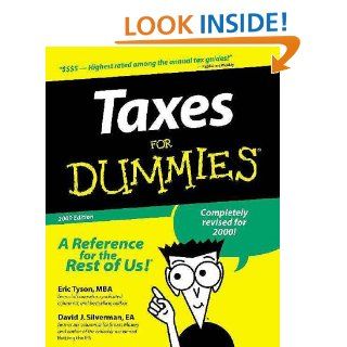Taxes For Dummies: Eric Tyson, David J. Silverman EA: 9780764552069: Books