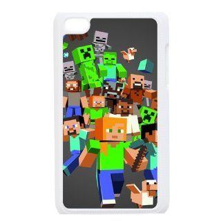 Custom Minecraft Game Printed Hard Protective Case Cover for iPod Touch 4/4G/4th Generation DPC 2013 17027: Cell Phones & Accessories