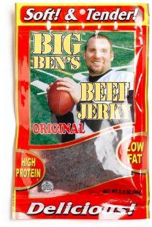 Big Ben Beef Jerky, Original, 3.25 Ounce Bags (Pack of 4) : Jerky And Dried Meats : Grocery & Gourmet Food