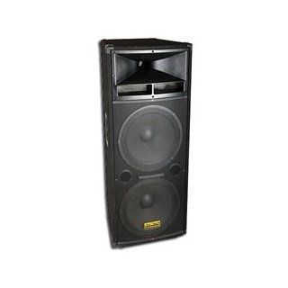 DJ Tech Vegas 218 1500W Dual 18" 3 Way DJ Pro Speaker: Electronics