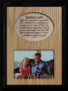 5x7 DADDY'S GIRL Laser & Poetry Frame ~ Wonderful Keepsake Frame for Dad from his Daughter!   Single Frames