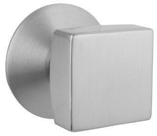 Emtek 505SQU US15 Satin Nickel Dummy Set Square Knob Brass Modern Dummy Knobset   Doorknobs  