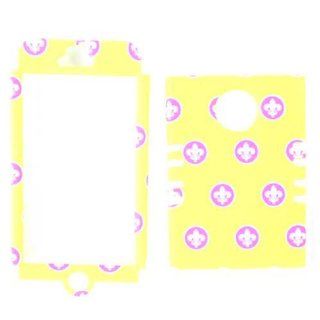 Cell Armor I5 RSNAP TE489 Rocker Snap On Case for iPhone 5   Retail Packaging   Fleur De Lis On Yellow Cell Phones & Accessories