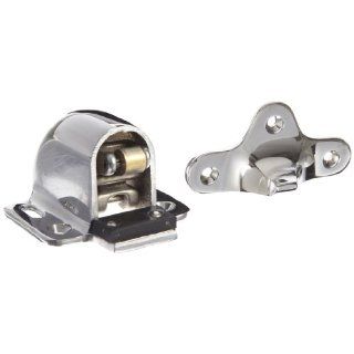 Rockwood 491R.26 Brass Floor Mount Automatic Door Holder with Stop, Polished Chrome Plated Finish, 1/2" or Less Door to Floor Clearance, Includes Fasteners for Use with Solid Wood Doors and Concrete Floors: Industrial Hardware: Industrial & Scient