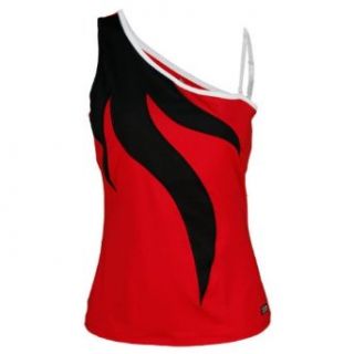 Fila Women`s Heritage Asymmetrical Tennis Tank Small Red: Shoes