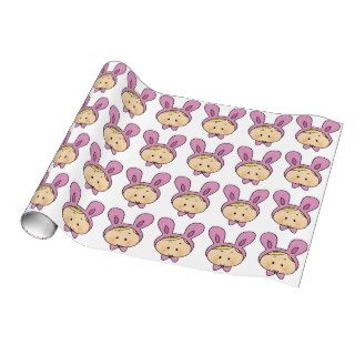 cute baby girl wrapping paper