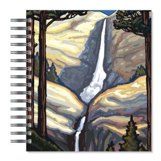 ECOeverywhere Mountain Falls Picture Photo Album, 18 Pages, Holds 72 Photos, 7.75 x 8.75 Inches, Multicolored (PA12107) : Wirebound Notebooks : Office Products