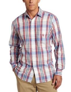Nautica Men's Cape Cod Madras Long Sleeve Shirt, Nautica Red, Small at  Mens Clothing store: Button Down Shirts