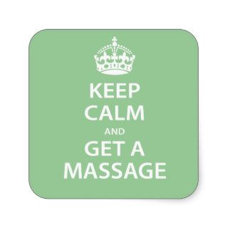 Keep Calm and Get a Massage Sticker