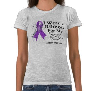 Best Friend Purple Ribbon   Pancreatic Cancer Tee Shirt
