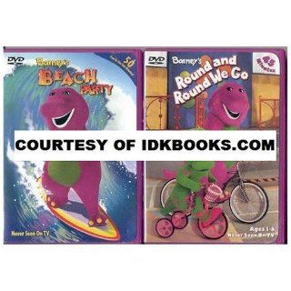 COLLECTIBLE BARNEY DVD Barney's Round and Round We Go *PLUS FREE GIFT Barney's Beach Party *SHIPS SAME DAY WITH FREE TRACKING* Barney, BJ Movies & TV