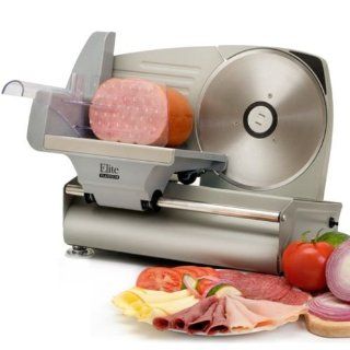 Maxi Matic EMT 503 Elite Gourmet 130 Watt Die Cast Aluminum Electric Food Slicer: Kitchen & Dining