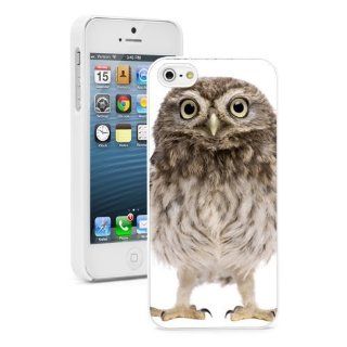 Apple iPhone 5 5S White 5W503 Hard Back Case Cover Color Cute Fluffy Baby Owl Cell Phones & Accessories