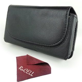 for Nokia Lumia 520 Leather Case Holster Pouch, RuCell brand Suede cleaning Cloth: Cell Phones & Accessories