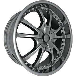 MST 520 22 Black Chrome Wheel / Rim 6x4.5 with a 15mm Offset and a 83.06 Hub Bore. Partnumber 520 22968: Automotive
