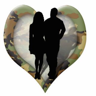 ♥ Camouflage Heart ♥ Photo Cut Outs