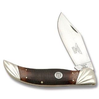 Rough Rider Knives 524 Deer Slayer Knife with Brown Sawcut Bone Handles : Folding Camping Knives : Sports & Outdoors