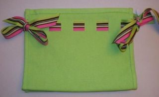 Two's Company Cupcakes & Cartwheels   Ribbons Multipurpose Bag Zipper Pouch, Green Shoes