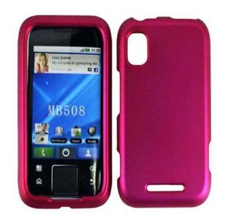 Rose Pink Hard Case Cover for Motorola Flipside MB508: Cell Phones & Accessories