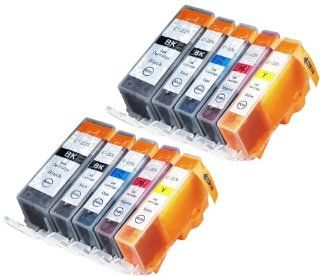 10 Pack Compatible Canon CLI 226 , PGI 225 2 Small Black, 2 Cyan, 2 Magenta, 2 Yellow, 2 Big Black for use with Canon PIXMA iP4820, PIXMA iP4920, PIXMA iX6520, PIXMA MG5120, PIXMA MG5220, PIXMA MG5320, PIXMA MG6120, PIXMA MG6220, PIXMA MG8120, PIXMA MG8120