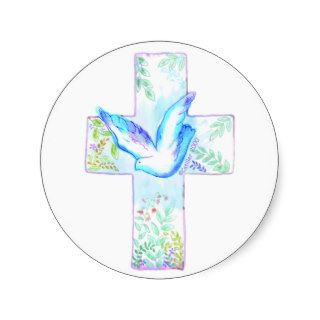 Dove Cross Sticker