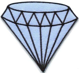 Blue Diamond Gemstone Carat Retro Kitsch Jewelry Applique Iron on Patch S 818 Made of Thailand: Everything Else